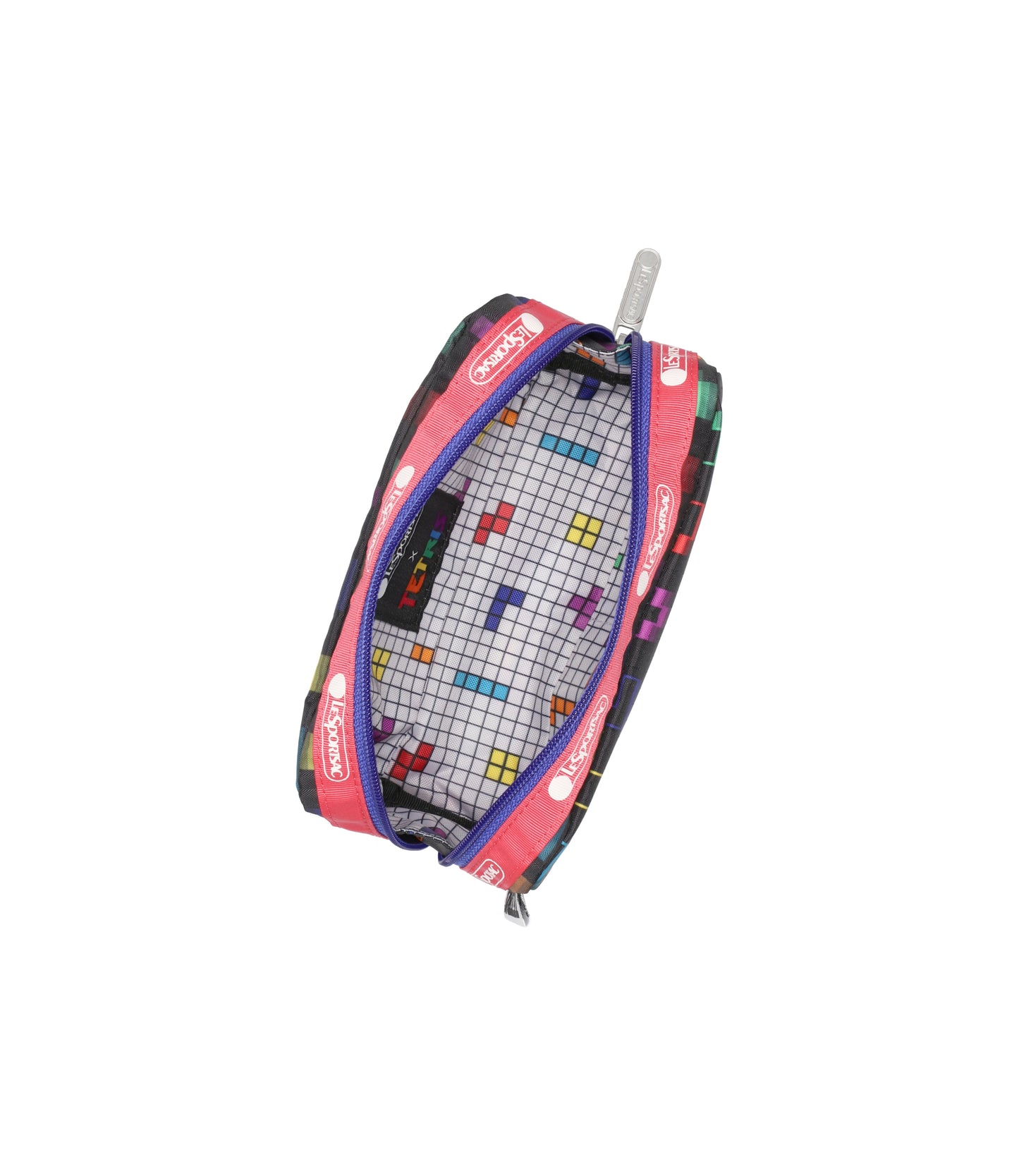 Rectangular Cosmetic<br>Tetris Falling Blocks/Pink