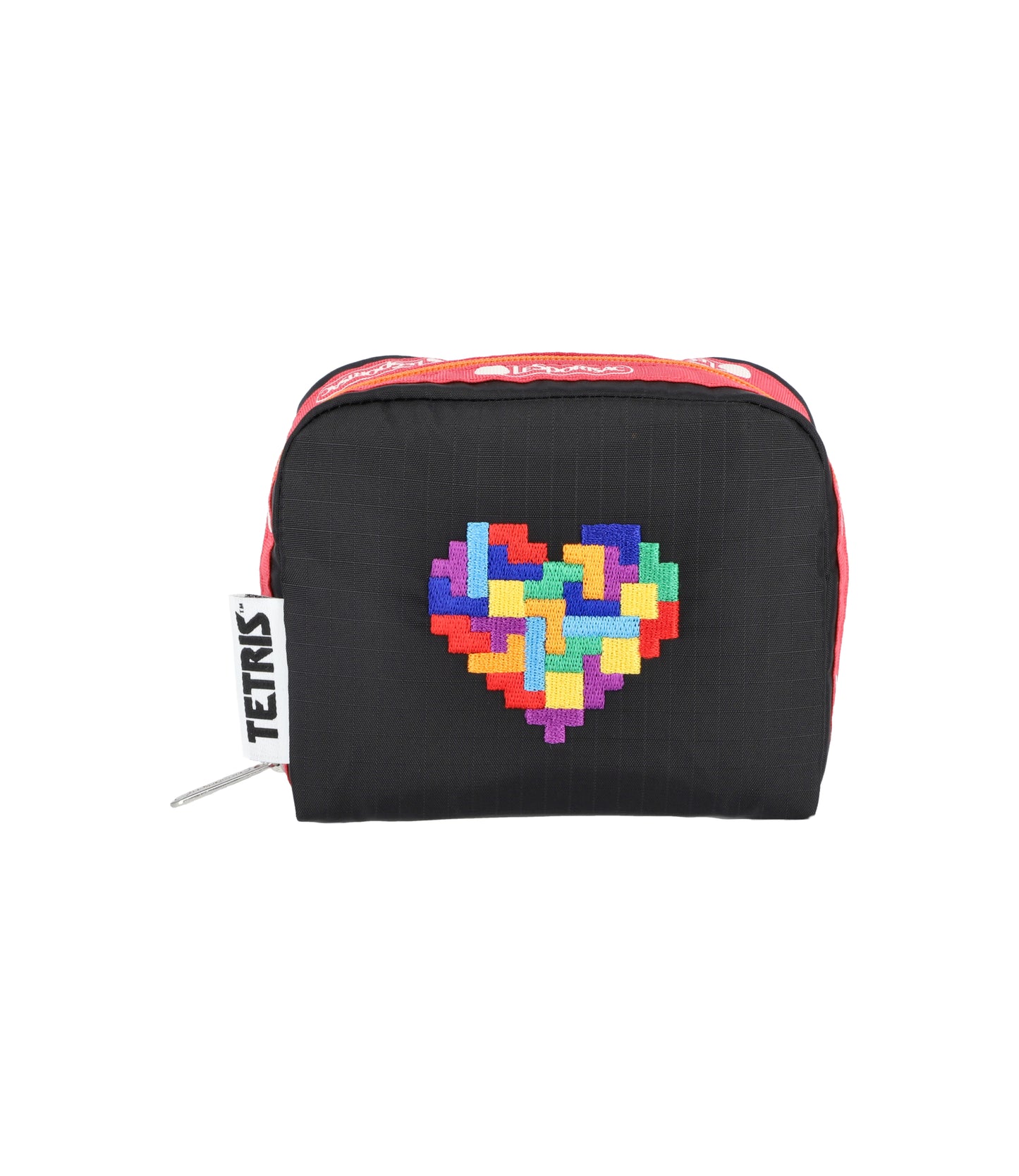 Square Cosmetic<br>Tetris Heart Embroidery Square Cosmetic