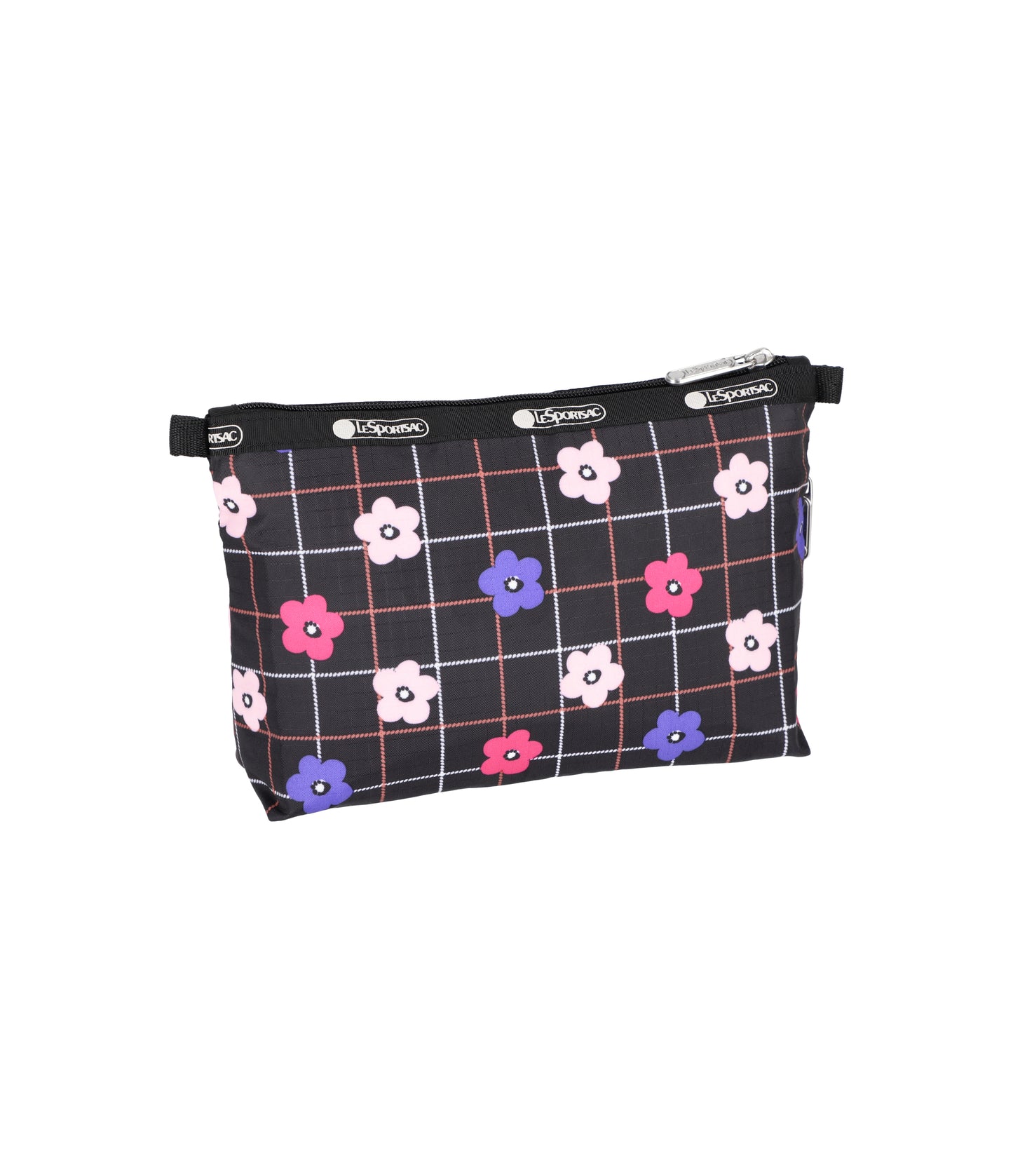 Cosmetic Clutch<br>Floral Plaid