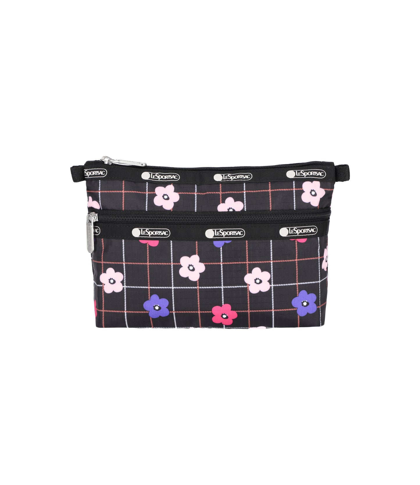 Cosmetic Clutch<br>Floral Plaid