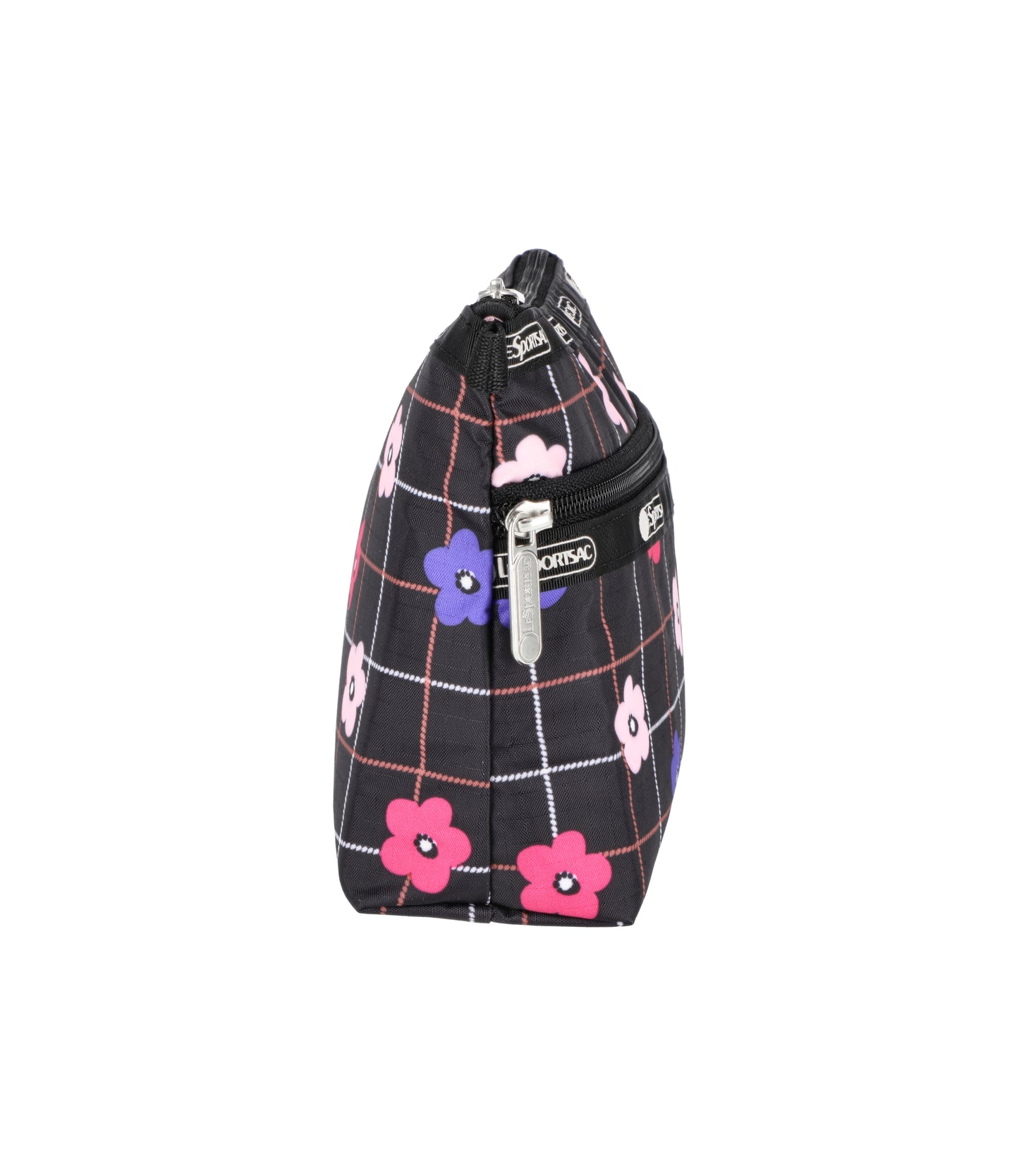 Cosmetic Clutch<br>Floral Plaid