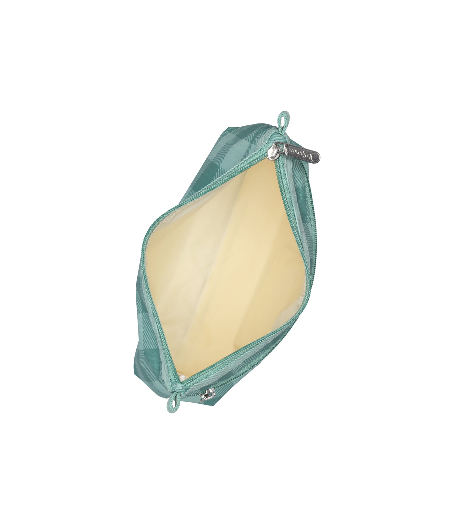 Cosmetic Clutch<br>Green Field Gingham