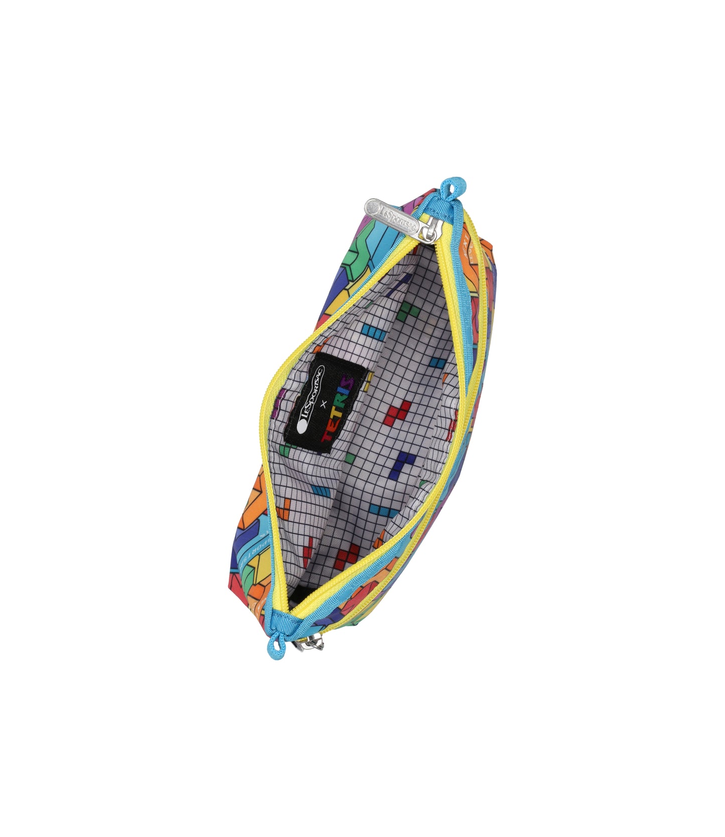 Cosmetic Clutch<br>Tetrimino City Blocks/Turquoise