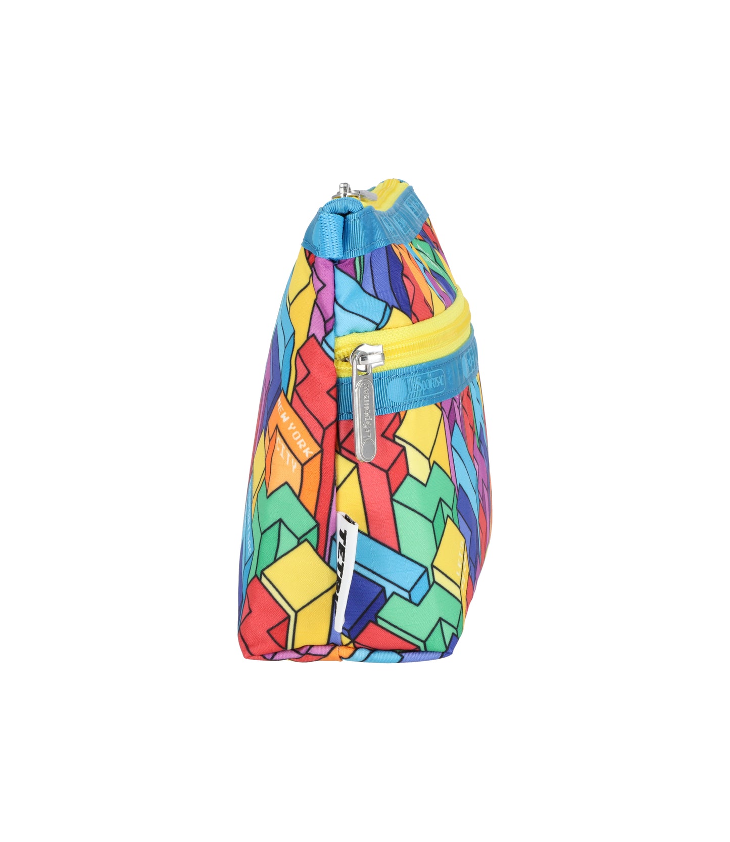 Cosmetic Clutch<br>Tetrimino City Blocks/Turquoise