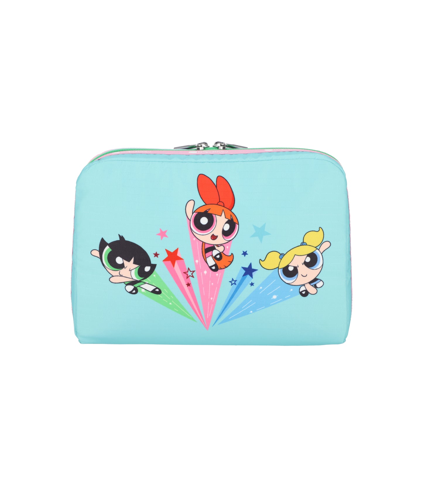 Extra Large Rectangular Cosmetic<br>The Powerpuff Girls Pink/Mint Rectangular Cosmectic