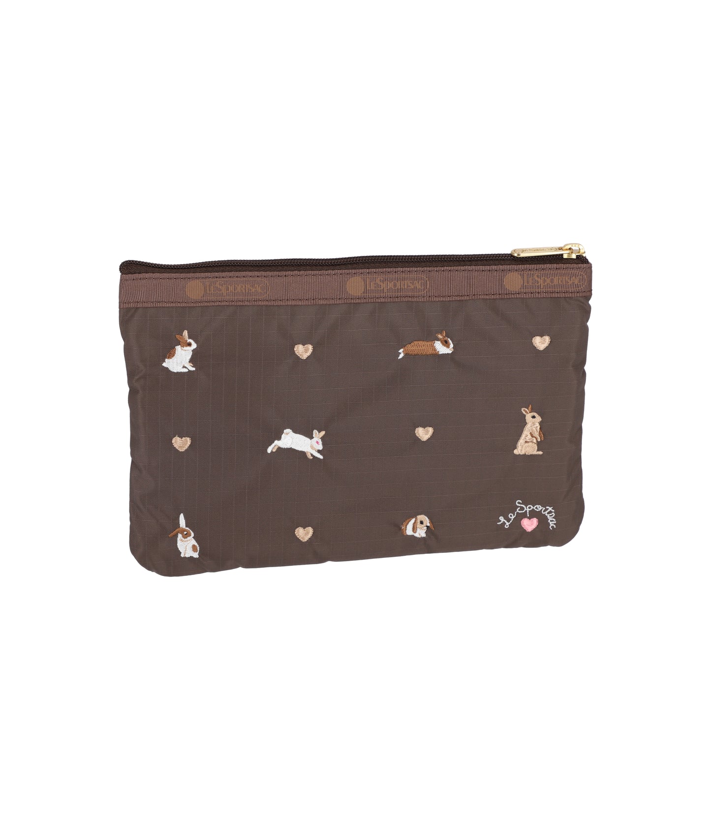 3-Zip Cosmetic<br>Bunny Embroidery