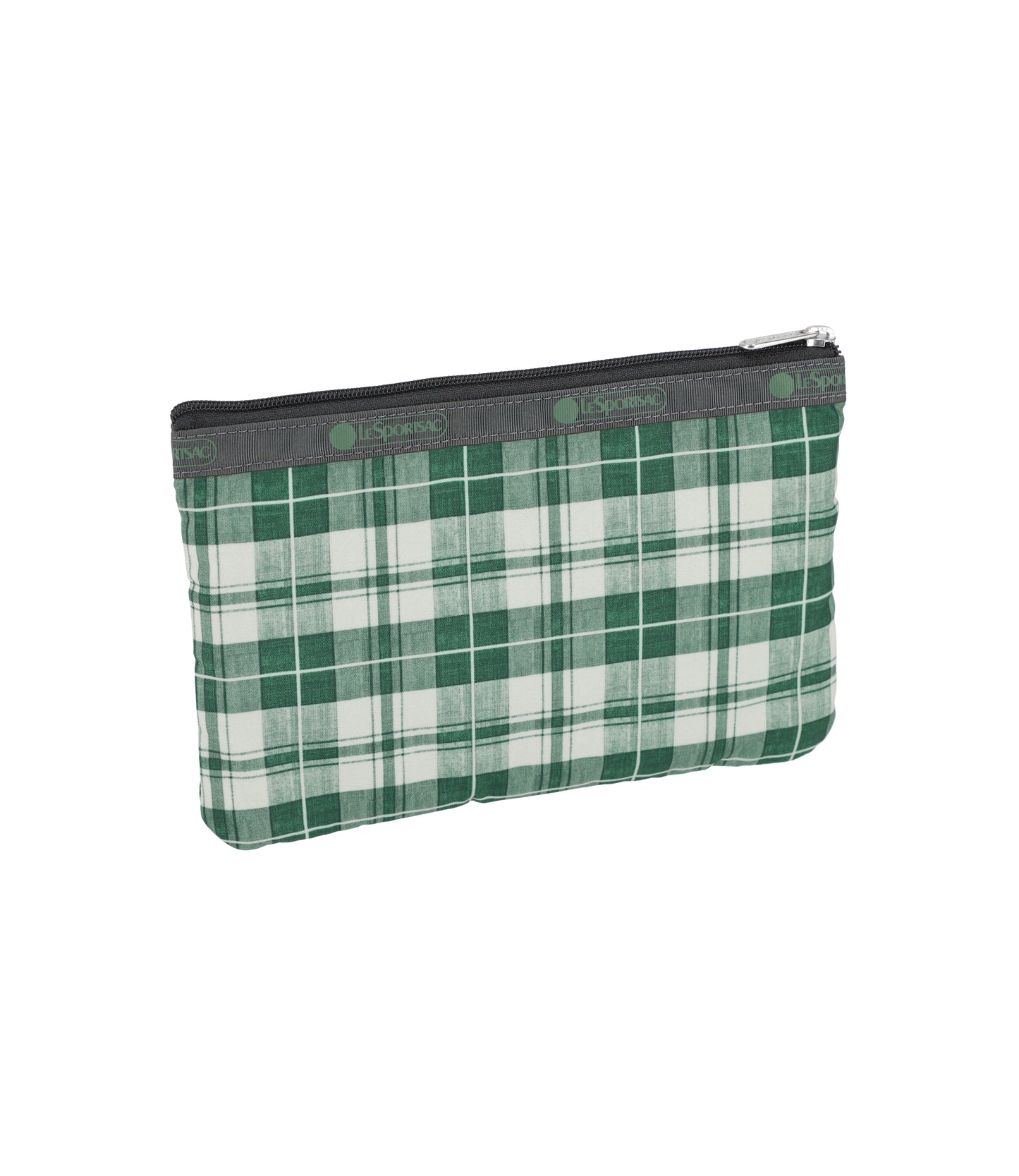 3-Zip Cosmetic<br>Autumn Green Check