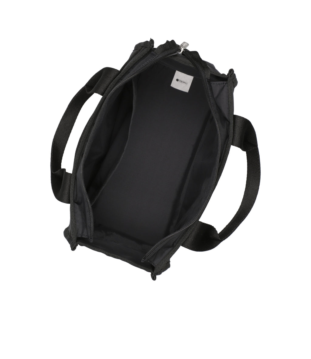 Large East/West Top Handle Tote<br>Recycled Black