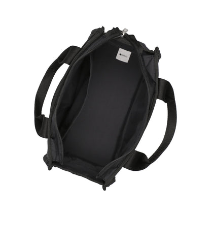 Large East/West Top Handle Tote<br>Recycled Black