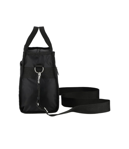 Large East/West Top Handle Tote<br>Recycled Black