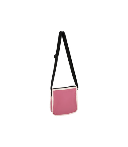 Medium 3 Zip Crossbody<br>Mauve/Peach Blush/ Black