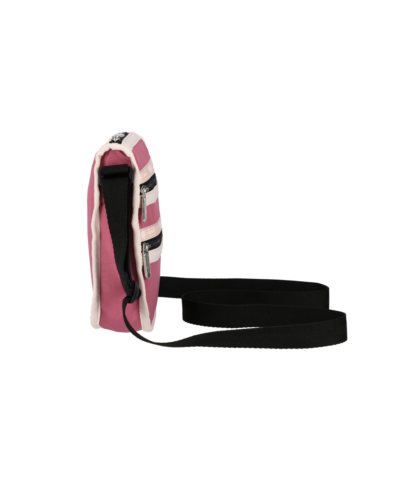 Medium 3 Zip Crossbody<br>Mauve/Peach Blush/ Black