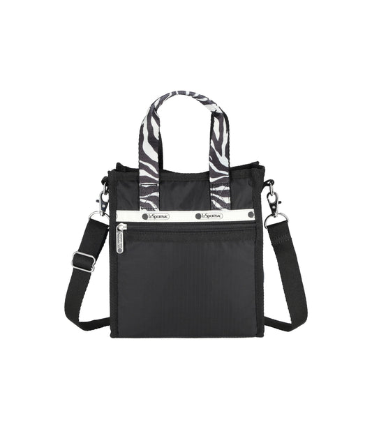 Mini North/South Tote Mh<br>Noir Zebra