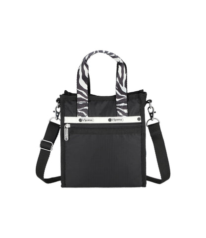 Mini North/South Tote Mh<br>Noir Zebra