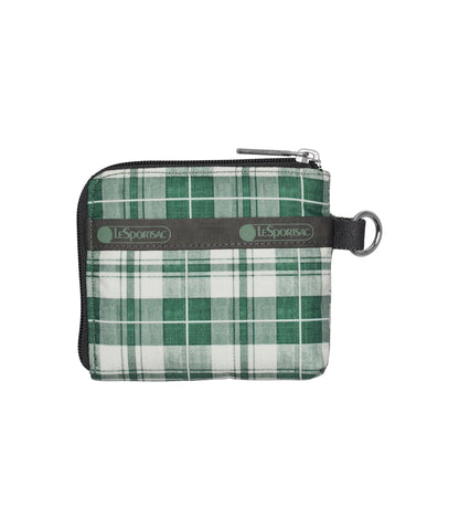 Slim Wallet<br>Autumn Green Check