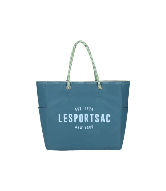 Large 2 Way Tote<br>2 Way Blue Indigo/Meringue