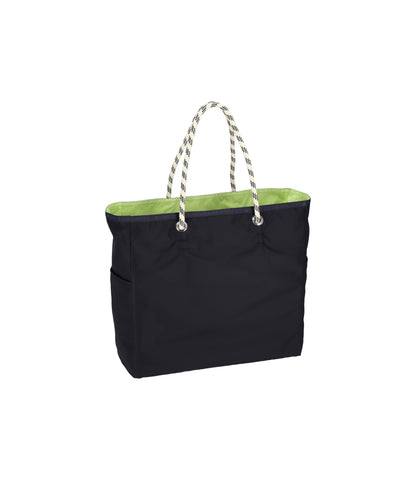 Large 2 Way Tote<br>2 Way Deep Sea Blue/Lime