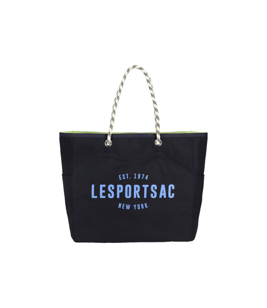 Large 2 Way Tote<br>2 Way Deep Sea Blue/Lime