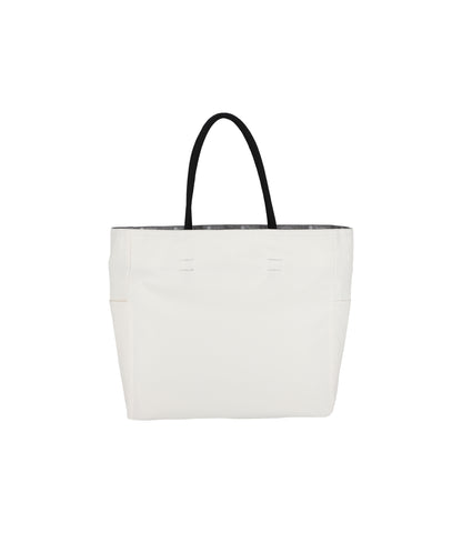 Large 2 Way Tote<br>Alloy Zebra/ Meringue