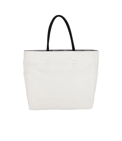 Large 2 Way Tote<br>Alloy Zebra/ Meringue