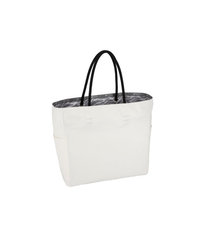 Large 2 Way Tote<br>Alloy Zebra/ Meringue