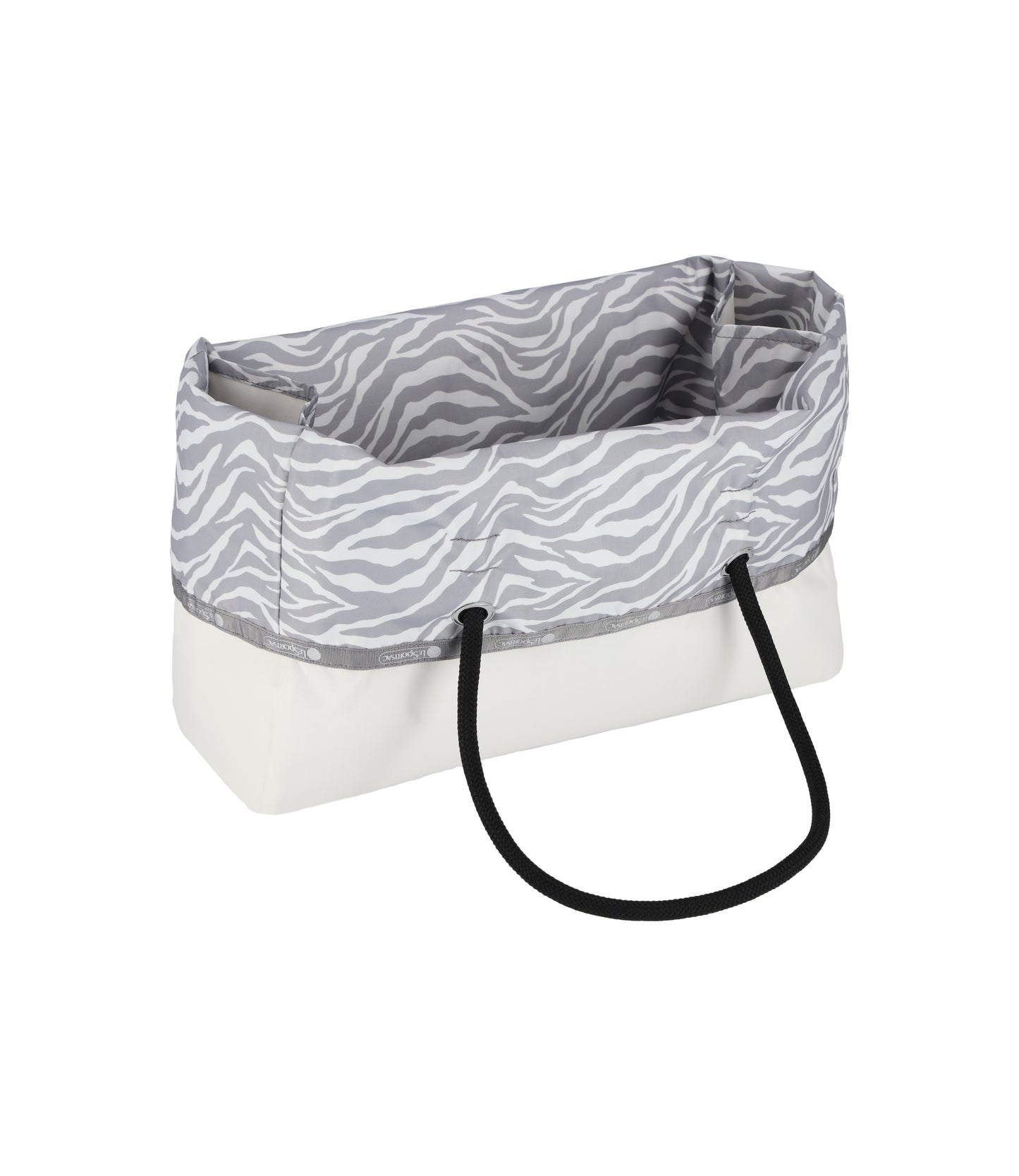 Large 2 Way Tote<br>Alloy Zebra/ Meringue