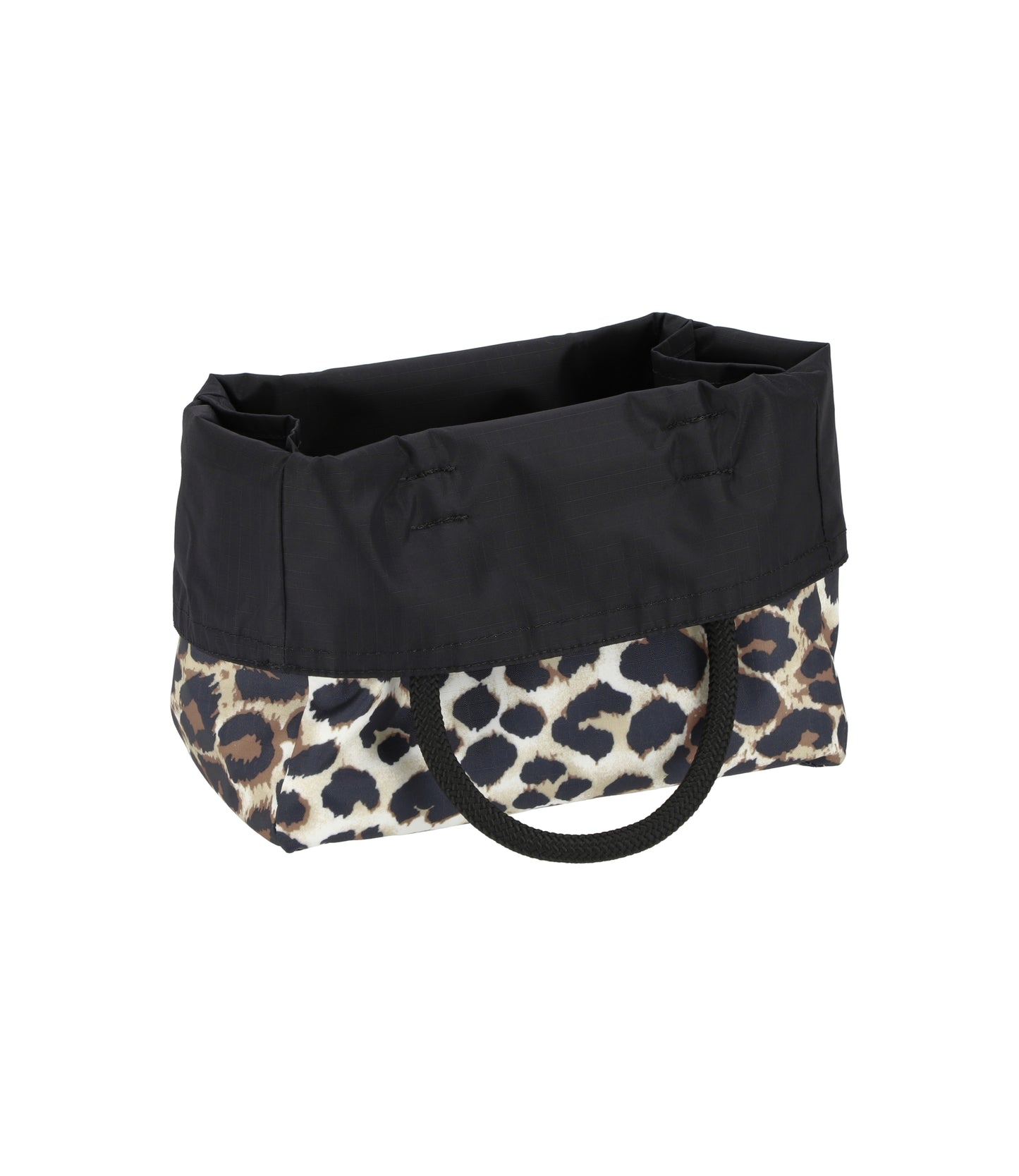 Medium 2 Way Tote<br>Flaxen Leopard/ Black