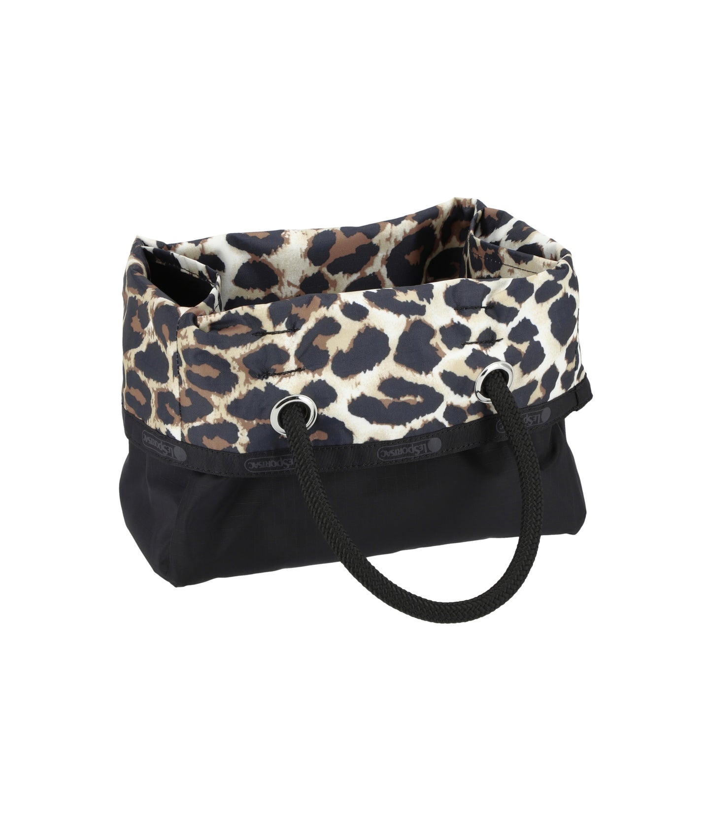 Medium 2 Way Tote<br>Flaxen Leopard/ Black