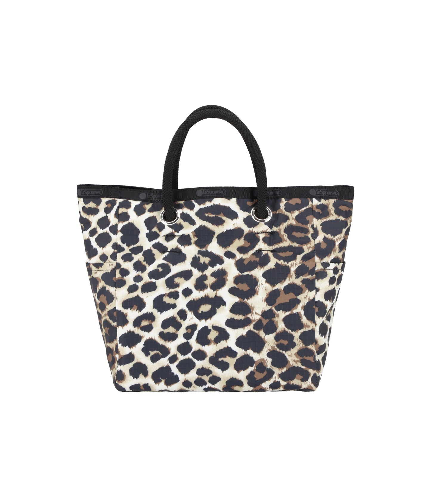 Medium 2 Way Tote<br>Flaxen Leopard/ Black