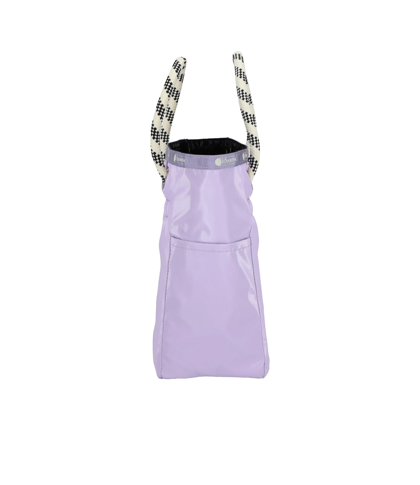 Medium 2 Way Tote<br>Lilac/ Black Shine