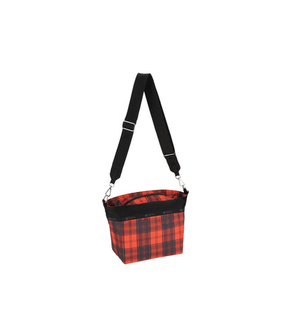 Small Bucket Bag<br>Red Tartan