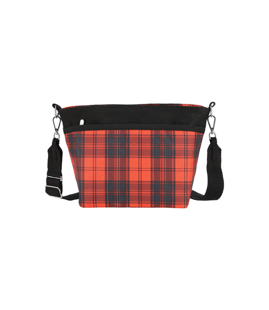 Small Bucket Bag<br>Red Tartan