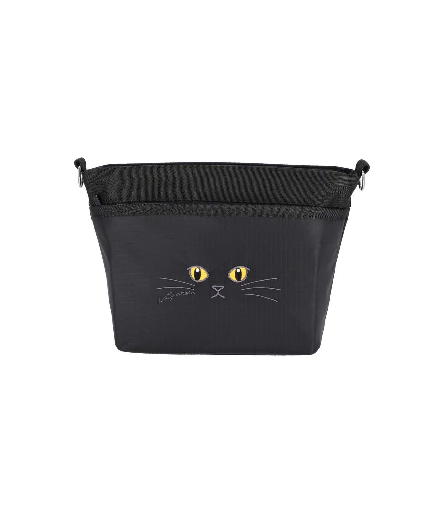 Small Bucket Bag<br>Black Cats Embroidery