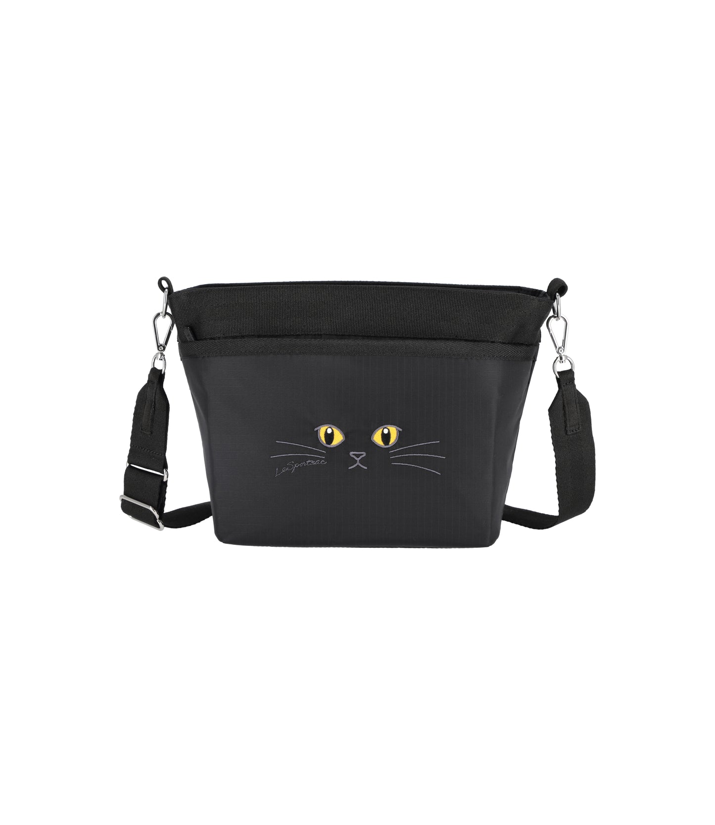 Small Bucket Bag<br>Black Cats Embroidery