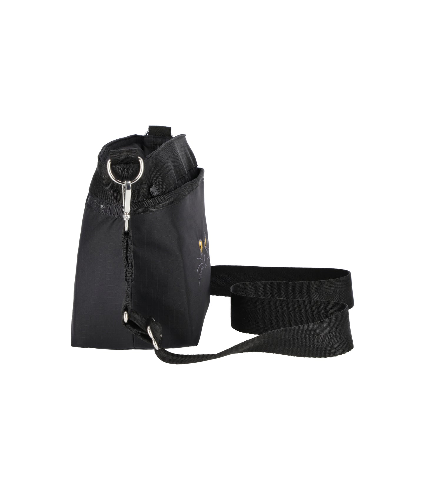 Small Bucket Bag<br>Black Cats Embroidery
