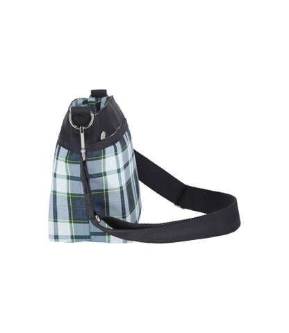 Small Bucket Bag<br>Deep Blue Tartan