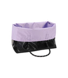 Shine Large 2 Way Tote<br>Black Shine/ Lavender