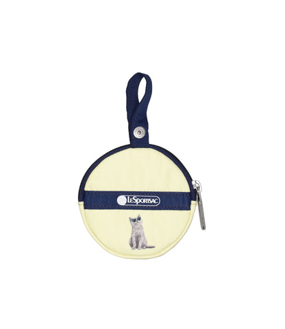 Mini Round Charm<br>Tropical Meow Cat