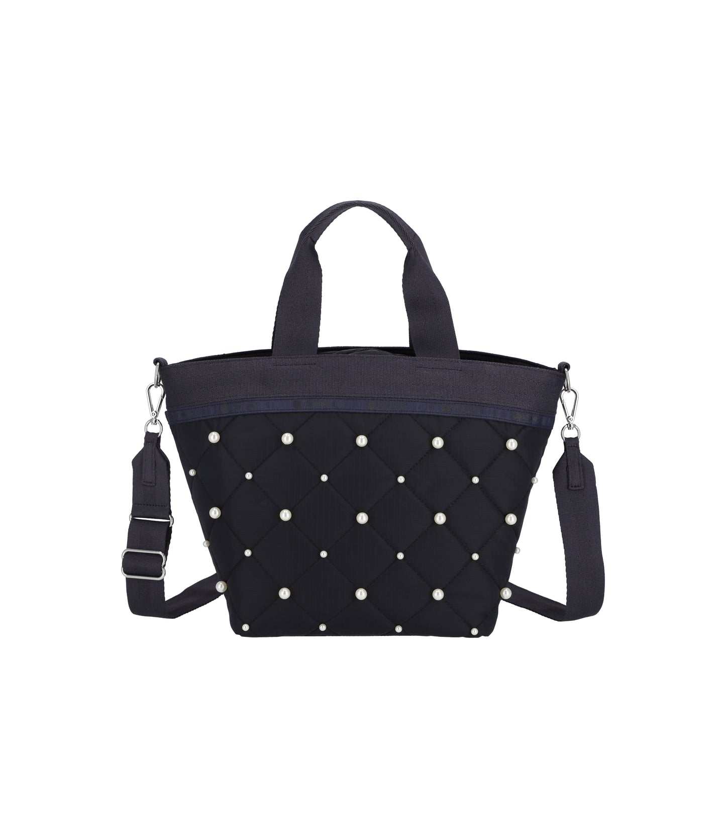 Bucket Tote With Pearls<br>Deep Sea Pearl