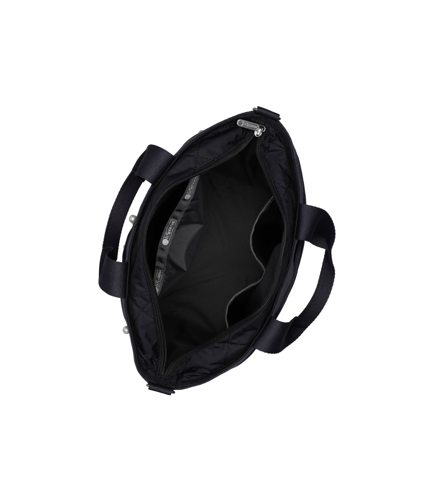 Bucket Tote With Pearls<br>Deep Sea Pearl