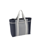 East/West Foldable Tote<br>Dove/ Anchor Blue