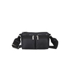East/West Double Pocket Bag<br>Recycled Black