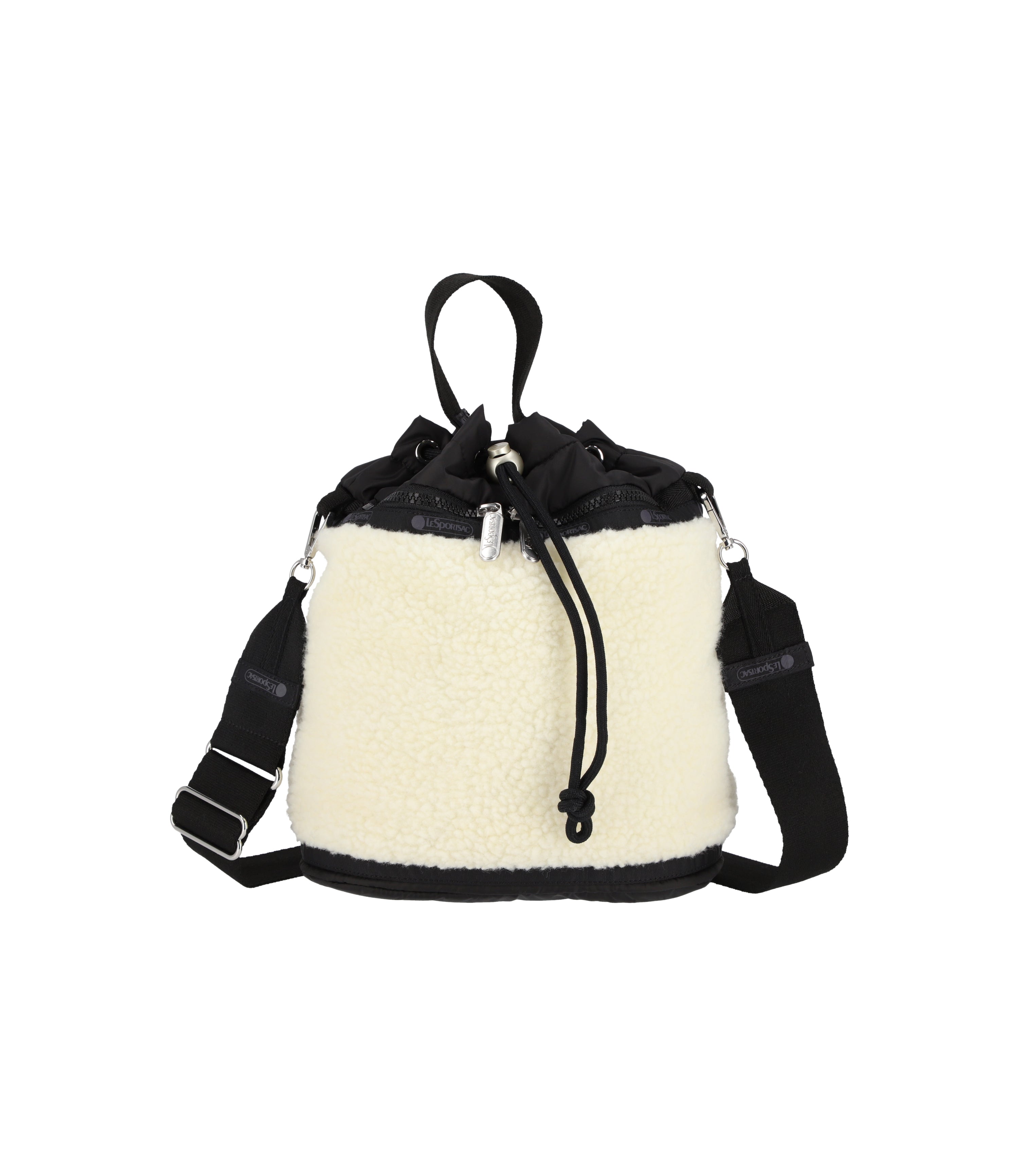 LeSportsac Sherpa Mini Backpack Cream Vegan Sherpa LeSportsac LeSportsac Malaysia