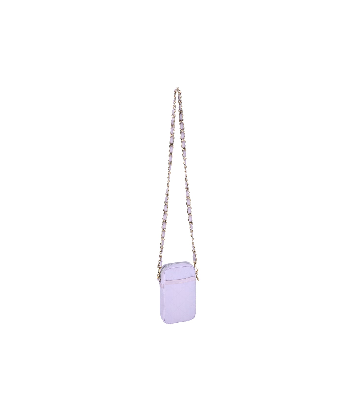 Chain Mini Phone Crossbody<br>Hyacinth Quilt