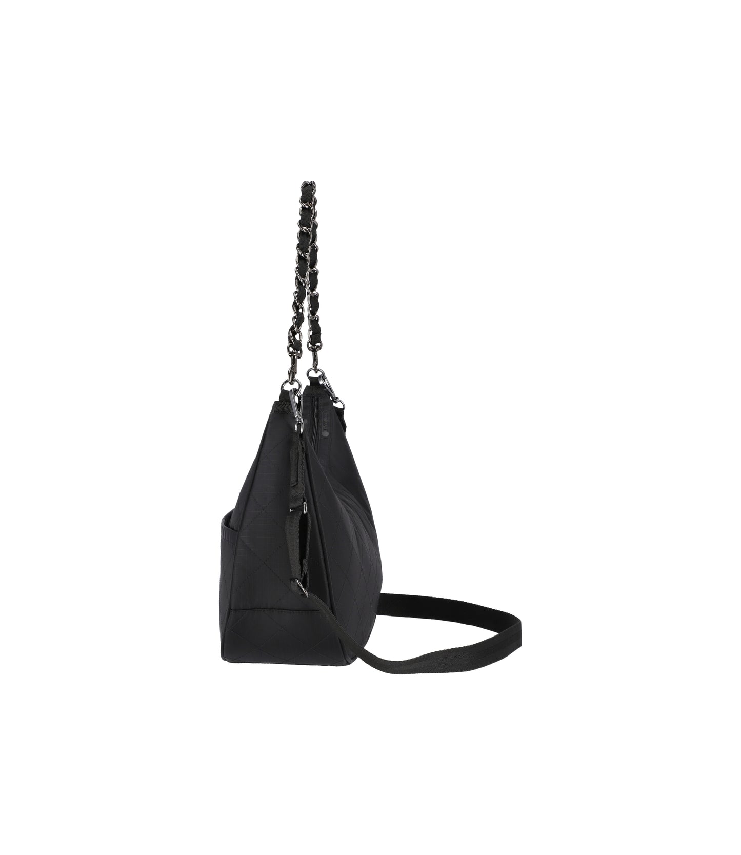 Chain North/South Convertible Hobo<br>Onyx Chain Quilt