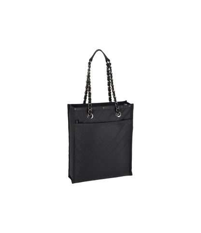Chain North/South Tote<br>Onyx Chain Quilt