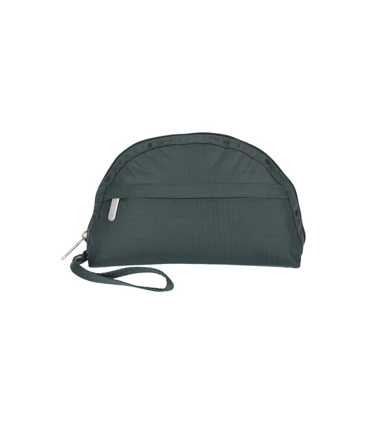 2-Zip Wristlet<br>Midnight Green