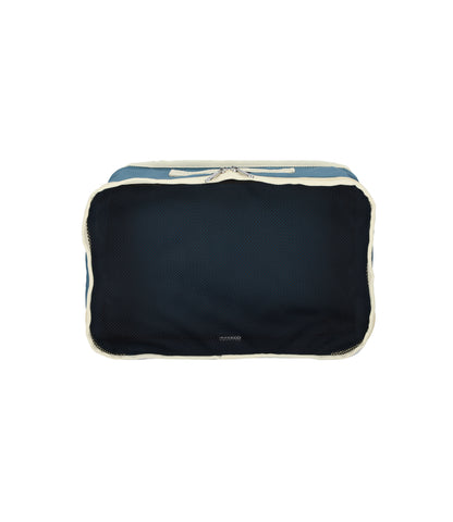 Packing Pouch Set<br>Blue Indigo/Beige