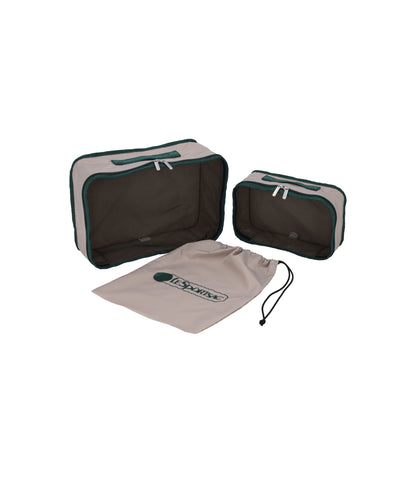 Packing Pouch Set<br>Drift Stone/Eden Green