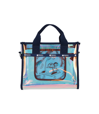 Clear Medium Top Handle Tote<br>Time Machine